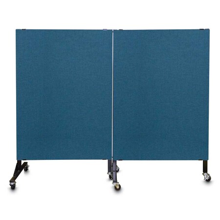 United Visual Products Enclosed Corkboard, 3 Door, 96"x48", 4" Fra, UV3420-GOLD-CLOUD UV3420-GOLD-CLOUD